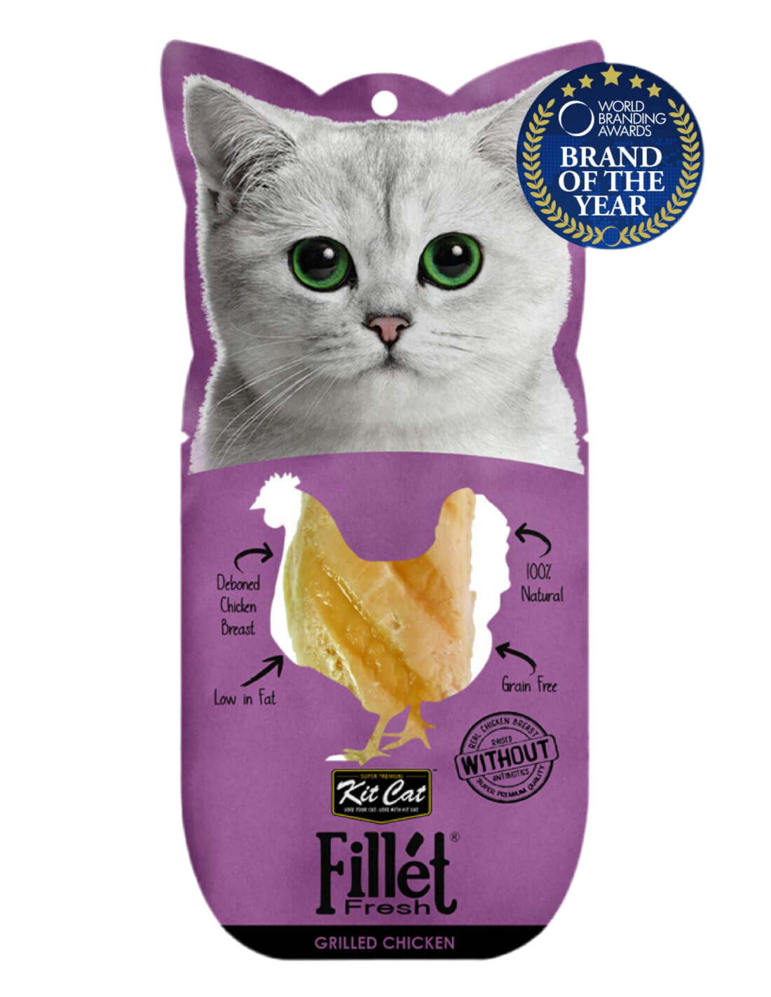 Kit Cat | Fillet Fresh - Pollo a la parrilla (30g)