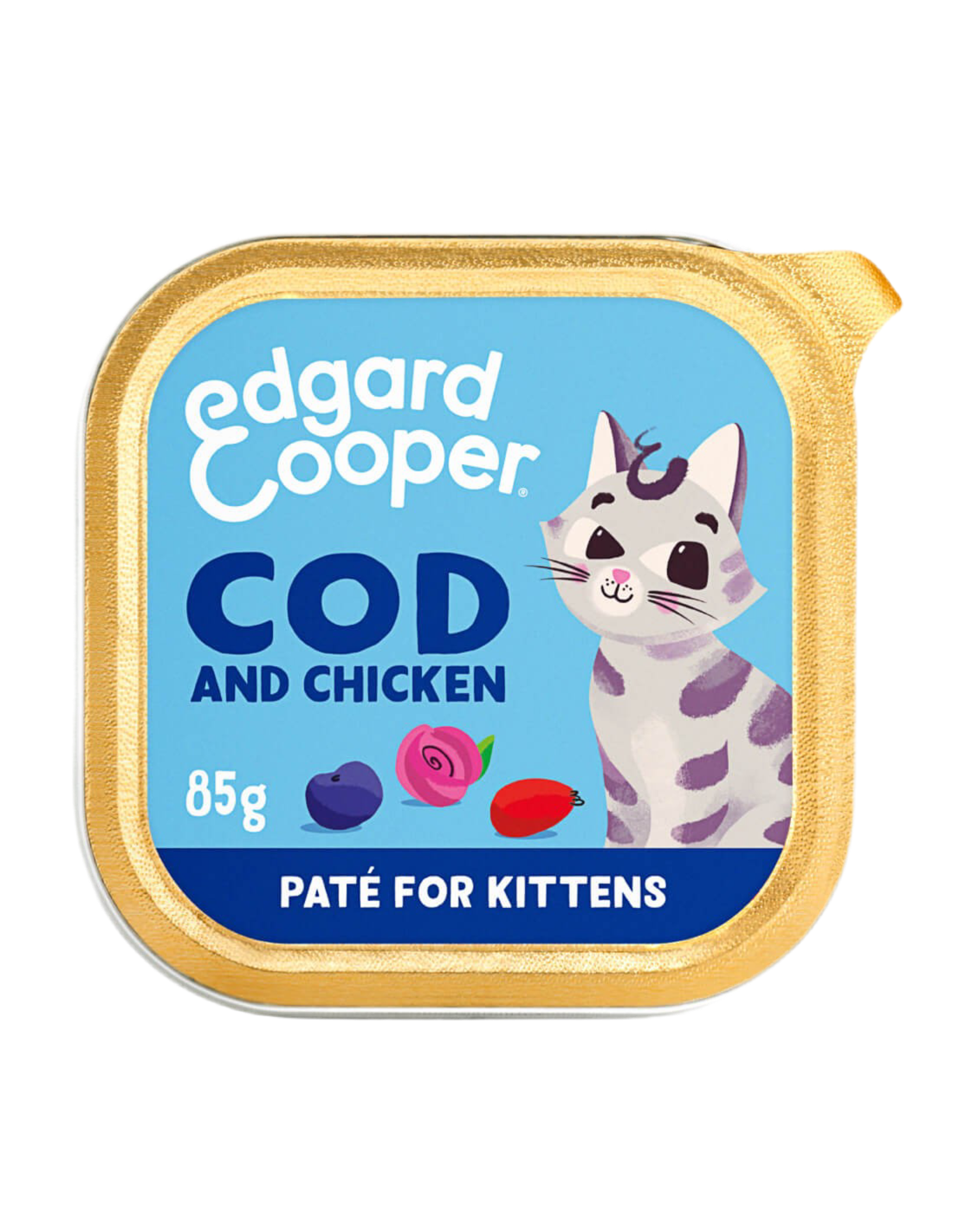 Edgard Cooper | Kitten Bacalao y Pollo con Arándanos y Rosa mosqueta (85g)