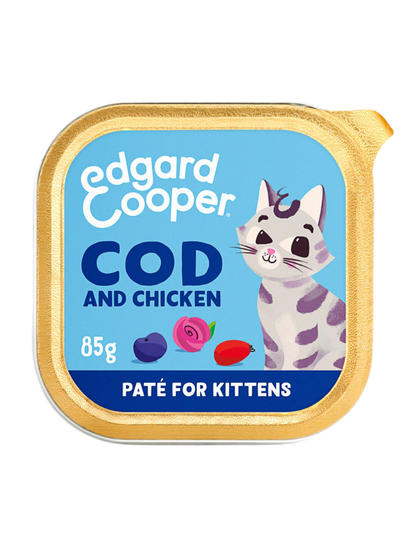 Edgard Cooper | Kitten Bacalao y Pollo con Arándanos y Rosa mosqueta (85g)