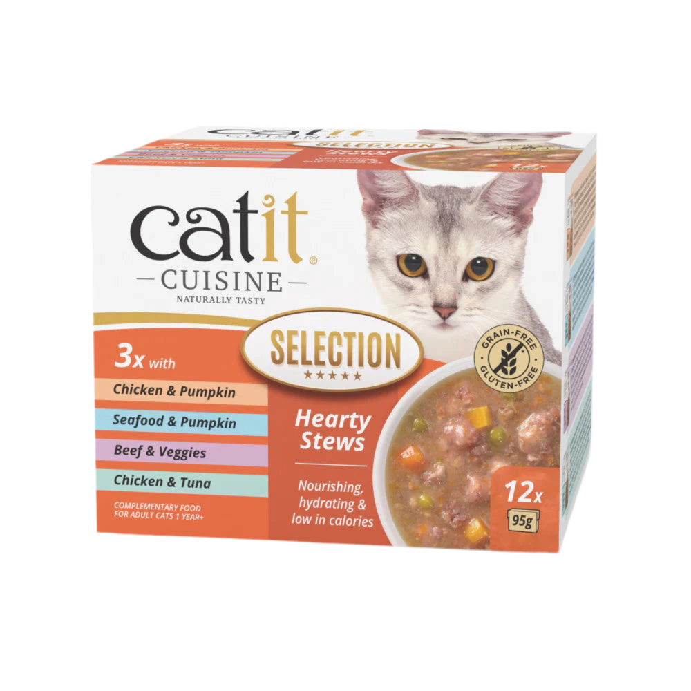 Catit | Cuisine Guiso para gatos Pack de 12 Variados