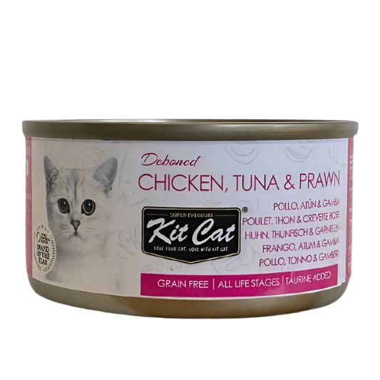Kit cat | Pollo y atún con gamba en gelatina (80g)
