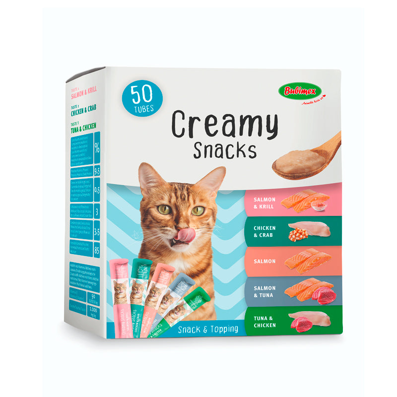 Bubimex Creamy Snack Multipack 50 sticks snacks cremosos para gatos
