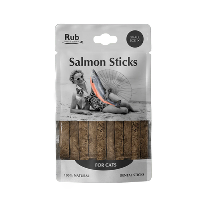 Rub Stick Dental de Salmón para Gatos 100g - Regular Size 1x1