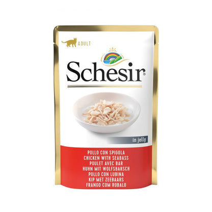 Schesir | Pollo con lubina en gelatina (85g)