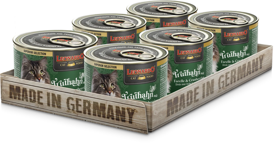 Leonardo | Pavo, trucha y arándanos (6x200g)