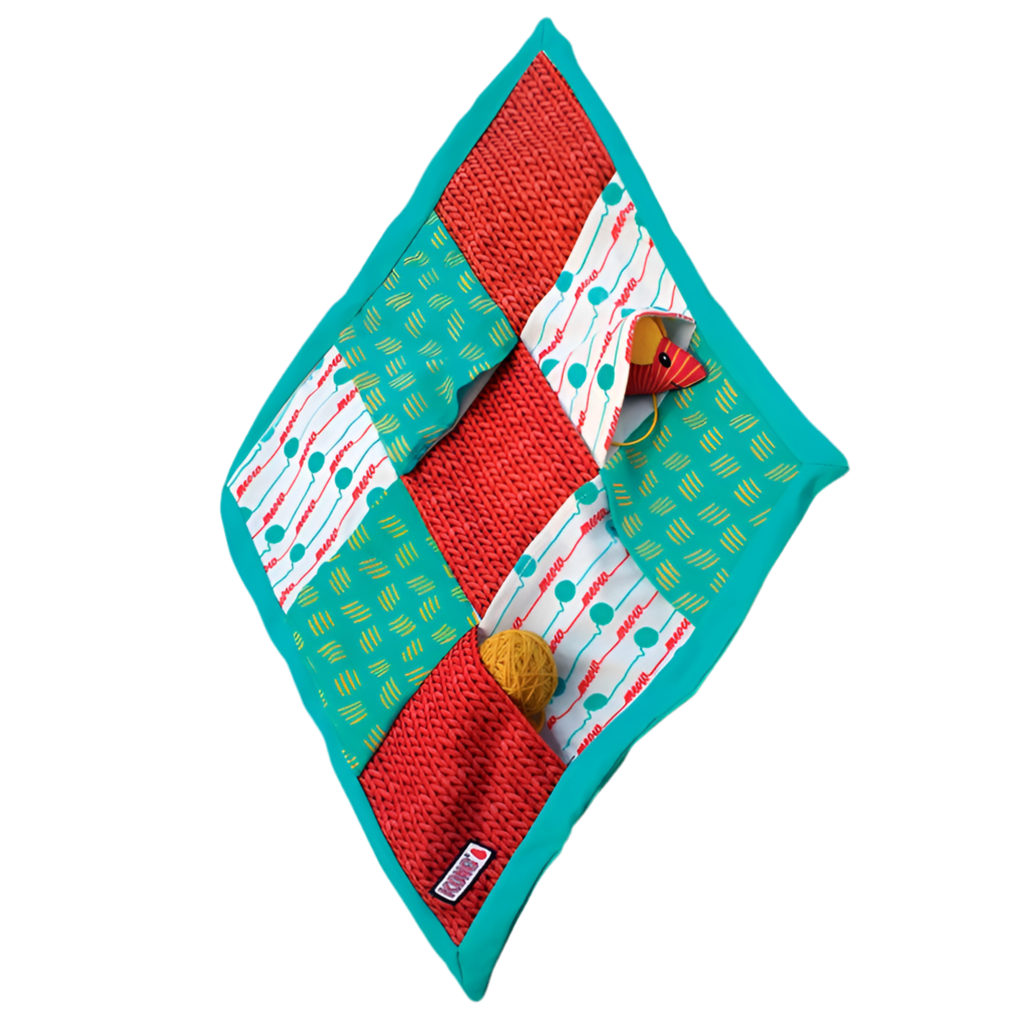 Kong | Puzzlements Alfombra con Bolsillos para gatos - Juguete de inteligencia