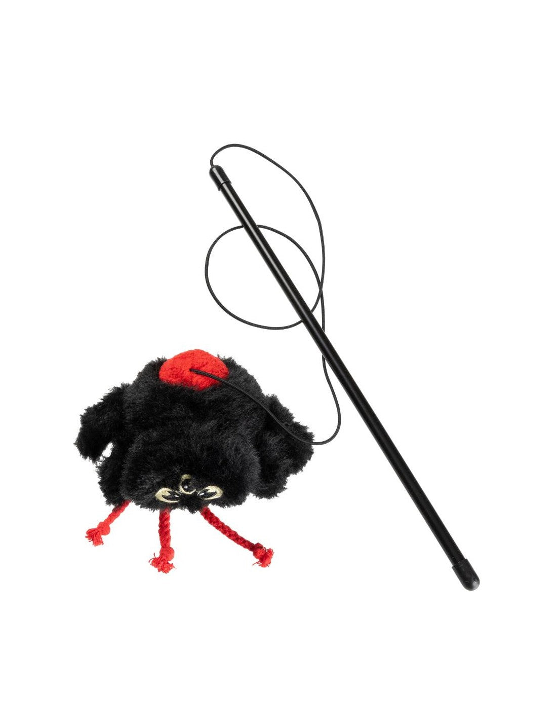 Caña de Halloween para gatos FuzzYard Webastian Junior con araña colgante