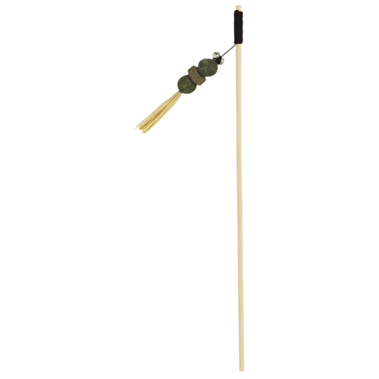 Caña para gatos con bolas de catnip y flecos de matatabi