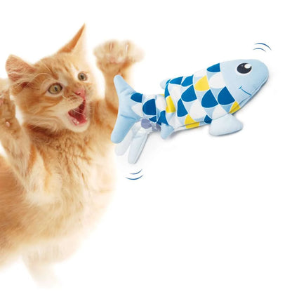 Cable USB y bolsitas de catnip incluidos con el Catit Groovy Fish.