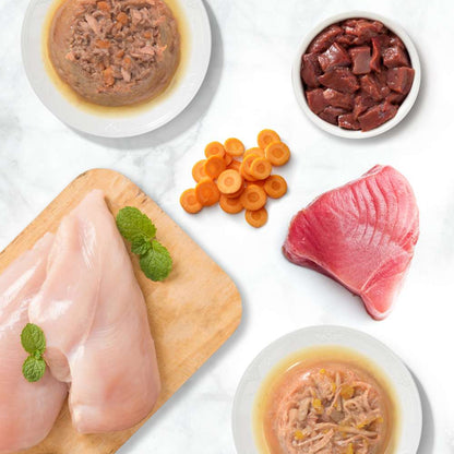 Cantidades recomendadas Catit Cuisine Dinner según peso del gato