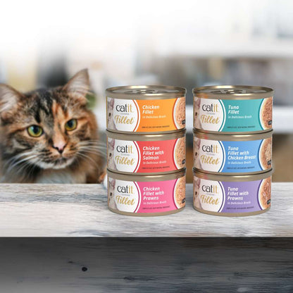 Cantidades recomendadas Catit Cuisine Fillet según peso del gato