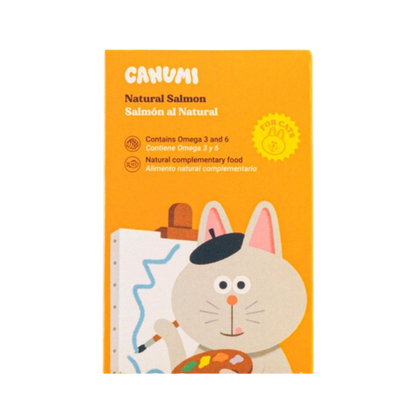 Canumi salmón en agua alimento complementario natural