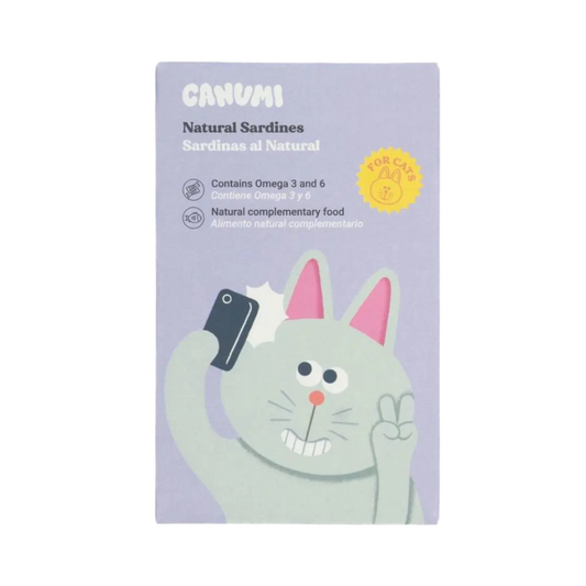 Canumi sardinas en agua alimento complementario natural