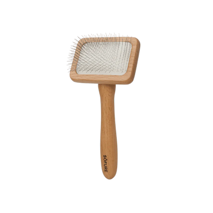 Carda de madera natural para desenredar el pelaje