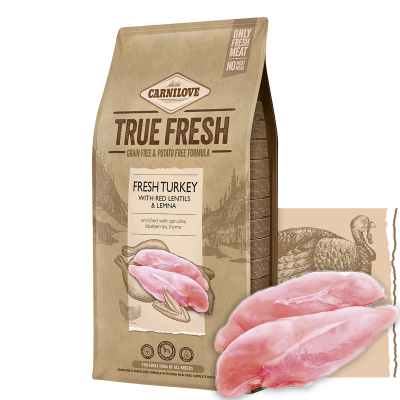 Carnilove True Fresh Pavo 11,4 kg | Pienso sin cereales para perros adultos