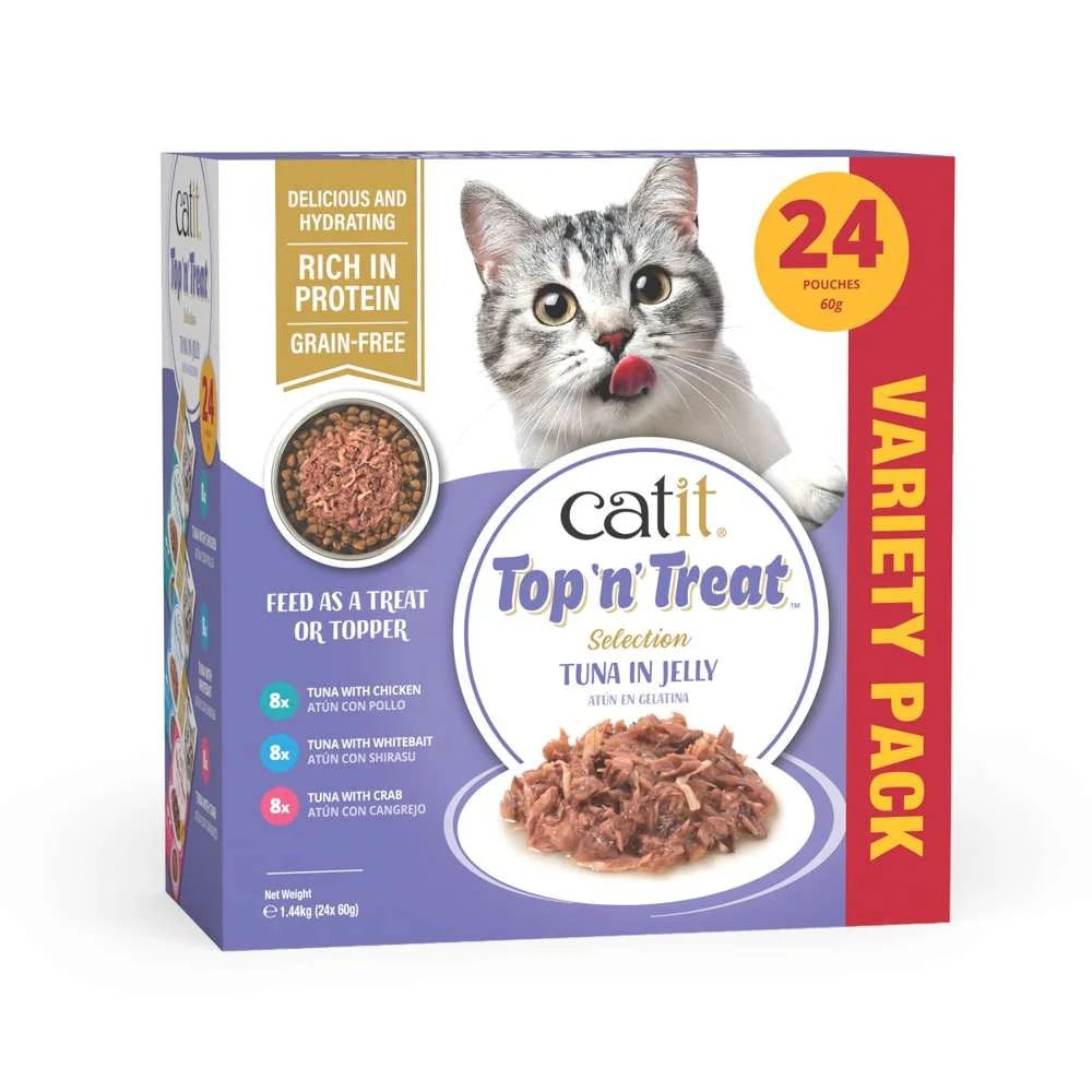 Catit Top N Treat Multipack Atún 24x60g para gatos