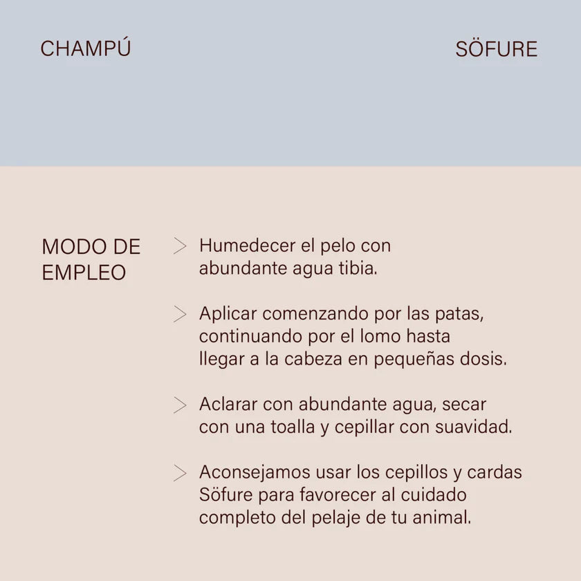 Champú natural para piel sensible de gatos
