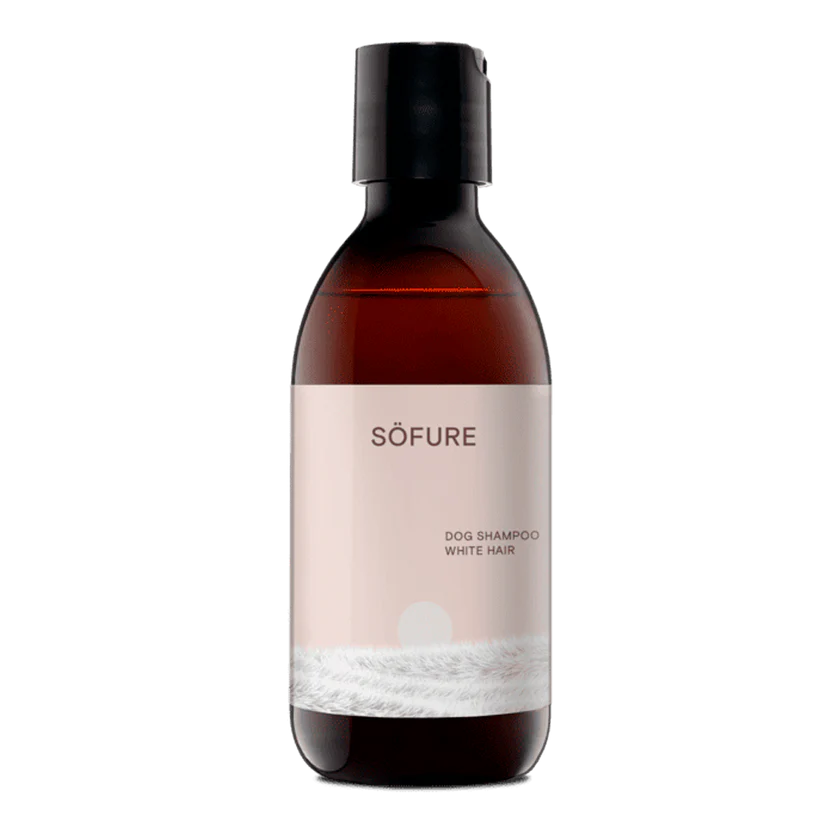 Champú para perros de pelo blanco con manzanilla y extractos naturales