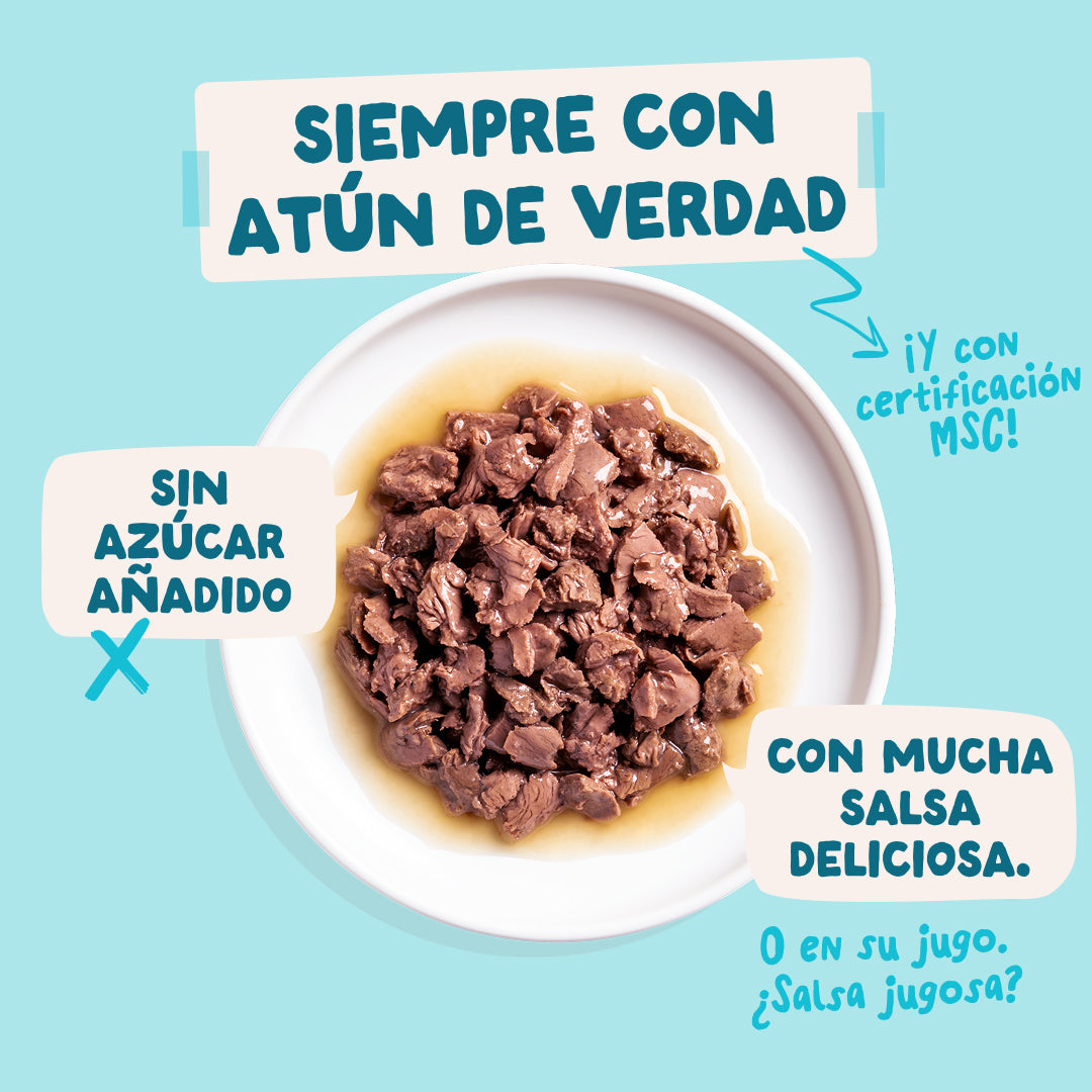 Comida húmeda Edgar & Cooper atún y pollo para gatos