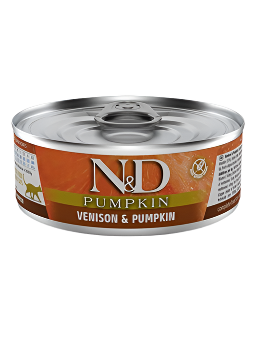Comida húmeda Farmina N&D Pumpkin venado calabaza 70g gato