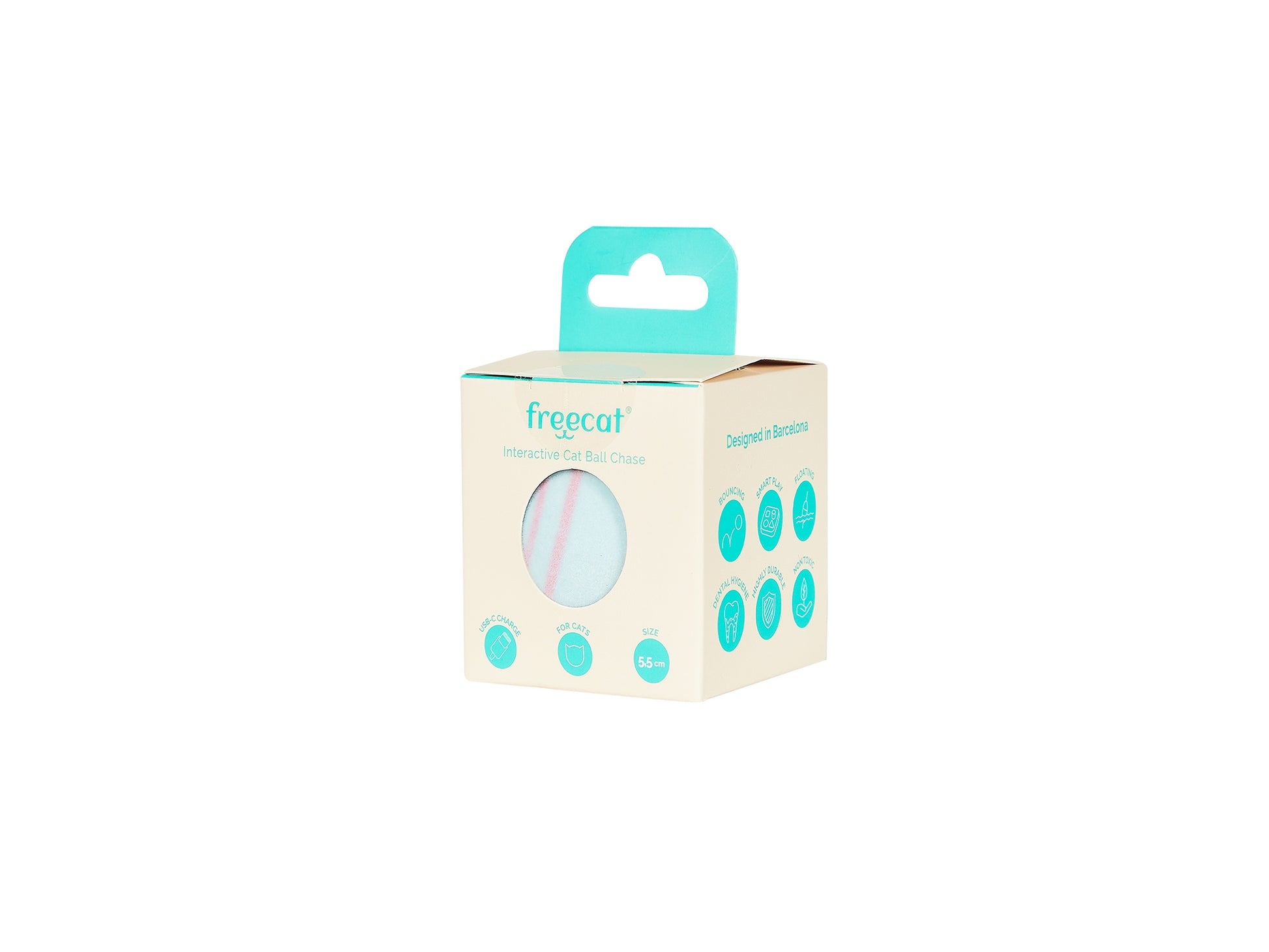 Componentes de la pelota interactiva Freecat Chase recargable