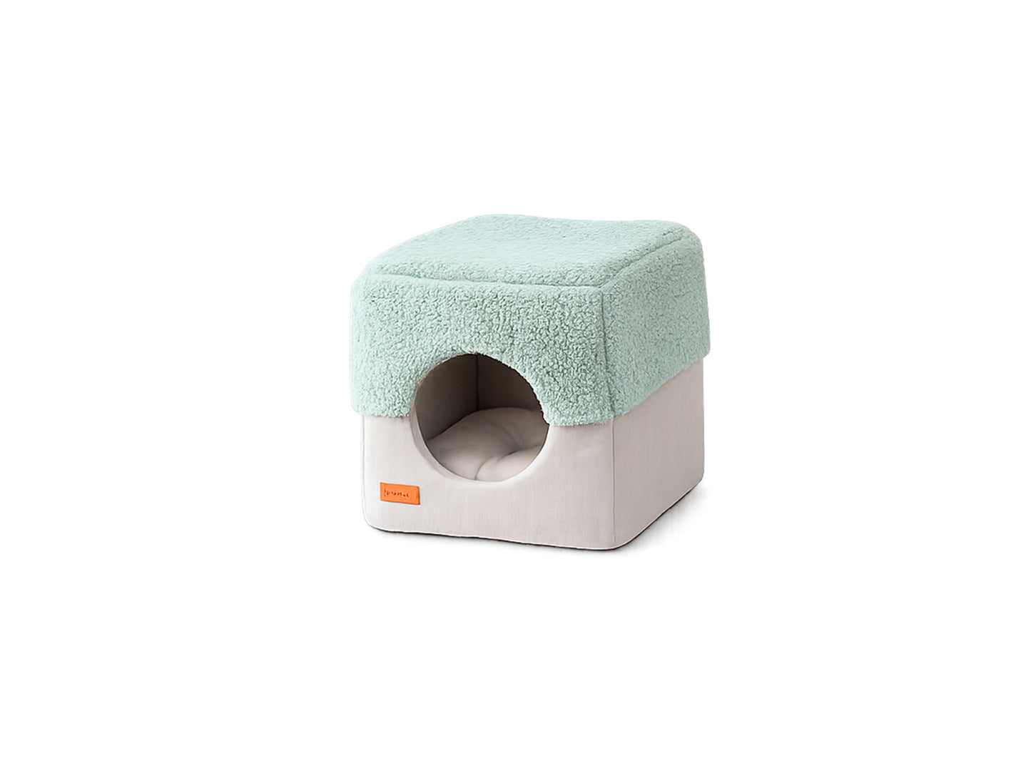 Cubby Freedog convertida en cama abierta para gatos
