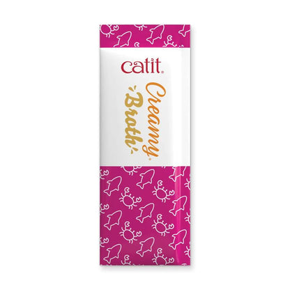 Cuenco de Catit Creamy Broth Atún y Cangrejo junto a atún, cangrejo, zanahoria y calabaza