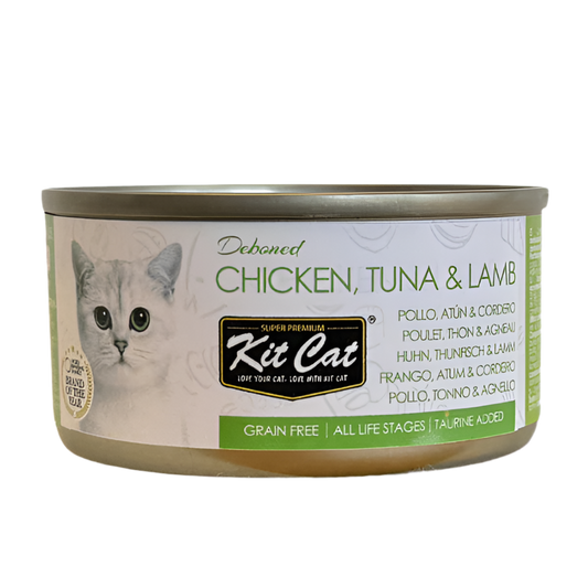 Kit cat | Pollo y atún con cordero en gelatina (80g)