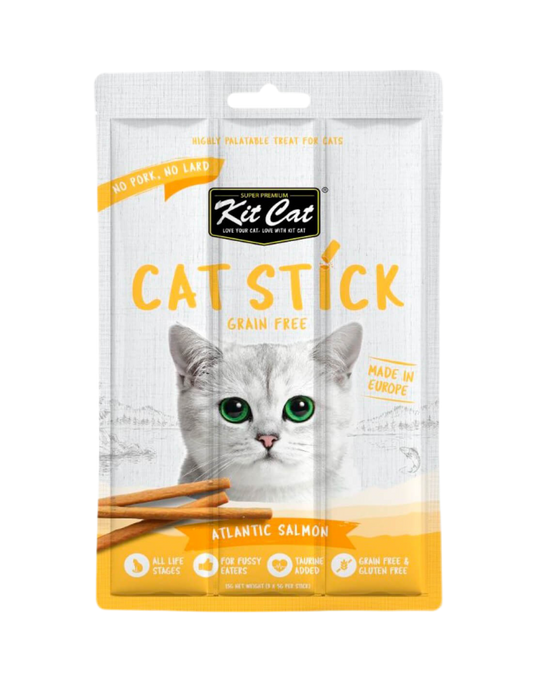 Kit Cat | Cat Stick 15g - Salmón del Atlántico con Bacalao