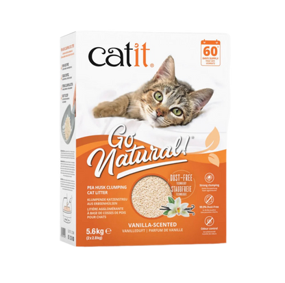 Catit | Arena para Gatos Aglomerante de Cáscara de Guisante Go Natural