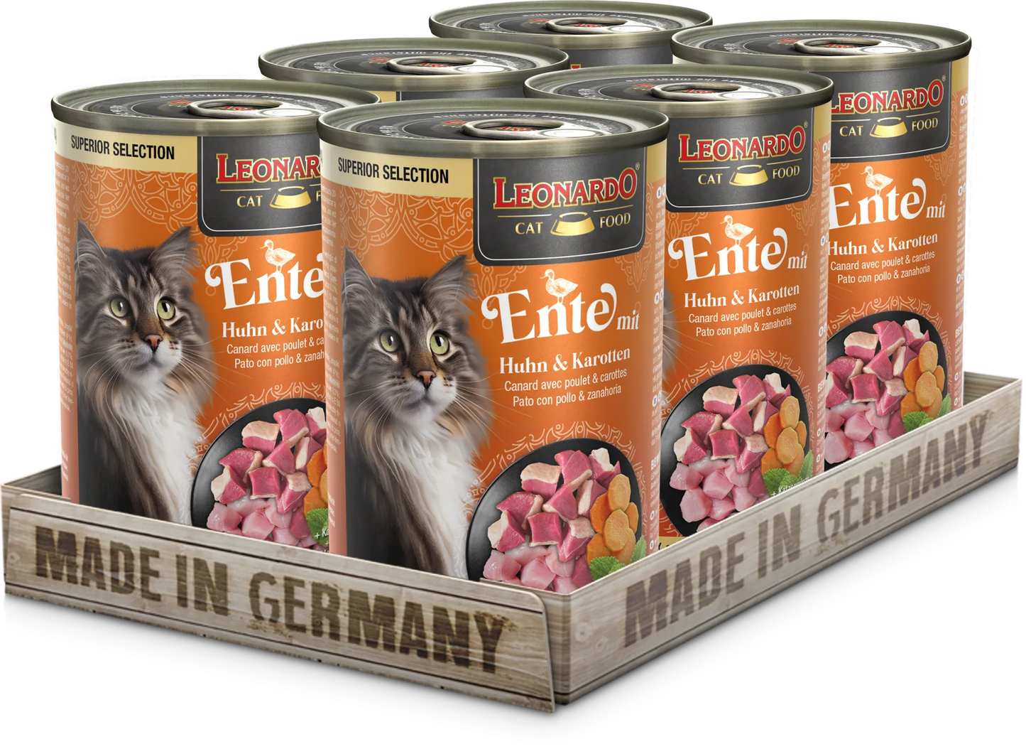 Leonardo | Pato con pollo y zanahorias (6x400g)