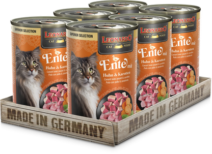 Leonardo | Pato con pollo y zanahorias (6x400g)