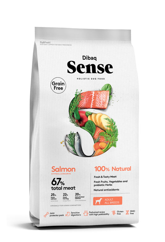 Dibaq | Sense Dog Grain Free - Salmón 12kg