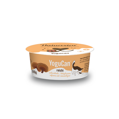 Detalle del yogur funcional Yogucan Reishi para perros y gatos