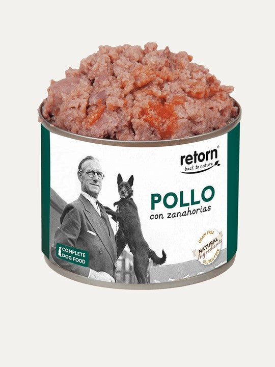 Comida Humeda Pollo Zanahorias Retorn Perro