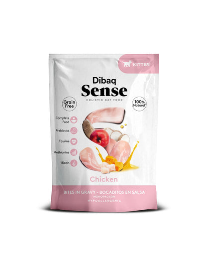 Dibaq Sense Kitten Bocaditos en Salsa de Pollo 100g