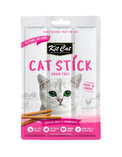 Kit Cat | Cat Stick 15g - Pollo con Pato y Arándanos