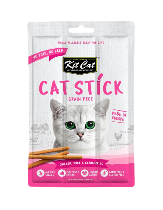 Kit Cat | Cat Stick 15g - Pollo con Pato y Arándanos