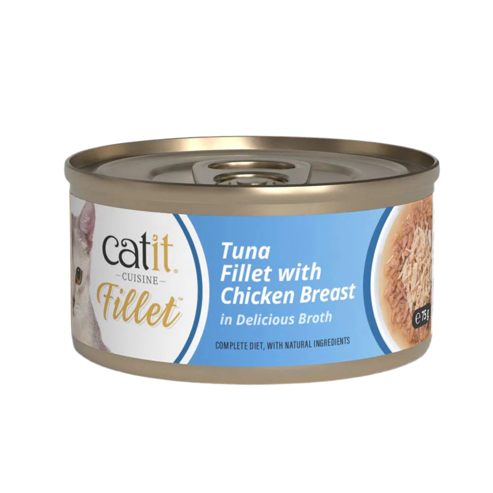 Catit | Cuisine Fillet - Atún con pollo (75g)