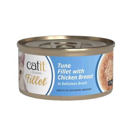 Catit | Cuisine Fillet - Atún con pollo (75g)