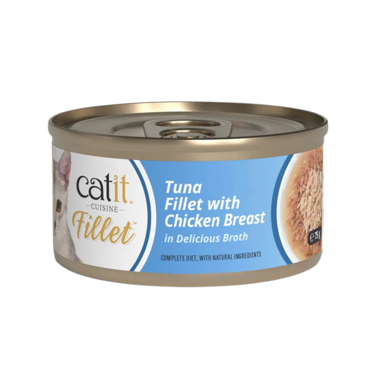 Catit | Cuisine Fillet - Atún con pollo (75g)