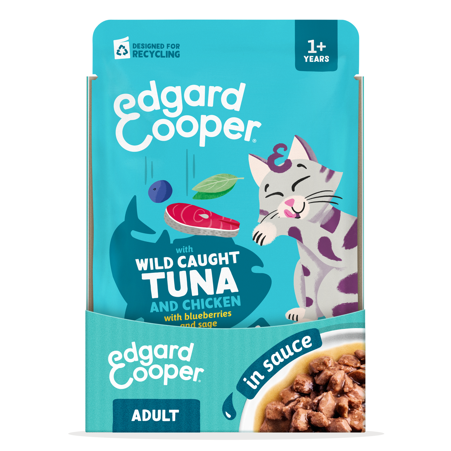 Edgard & Cooper | Atún y Pollo en Salsa (12x85g)