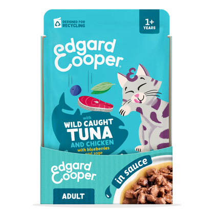 Edgard & Cooper | Atún y Pollo en Salsa (12x85g)