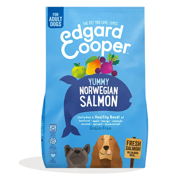 Edgard & Cooper | Grain Free - Salmón con Remolacha, Manzana y Mango