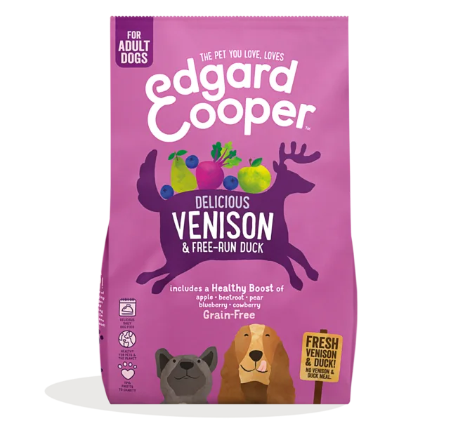 Edgard & Cooper | Grain Free - Venado y pato de corral frescos 12kg