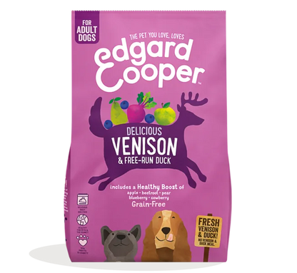 Edgard & Cooper | Grain Free - Venado y pato de corral frescos 12kg