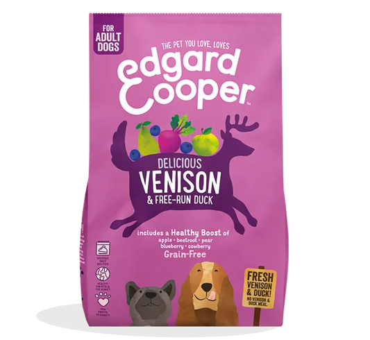 Edgard & Cooper | Grain Free - Venado y pato de corral frescos 12kg