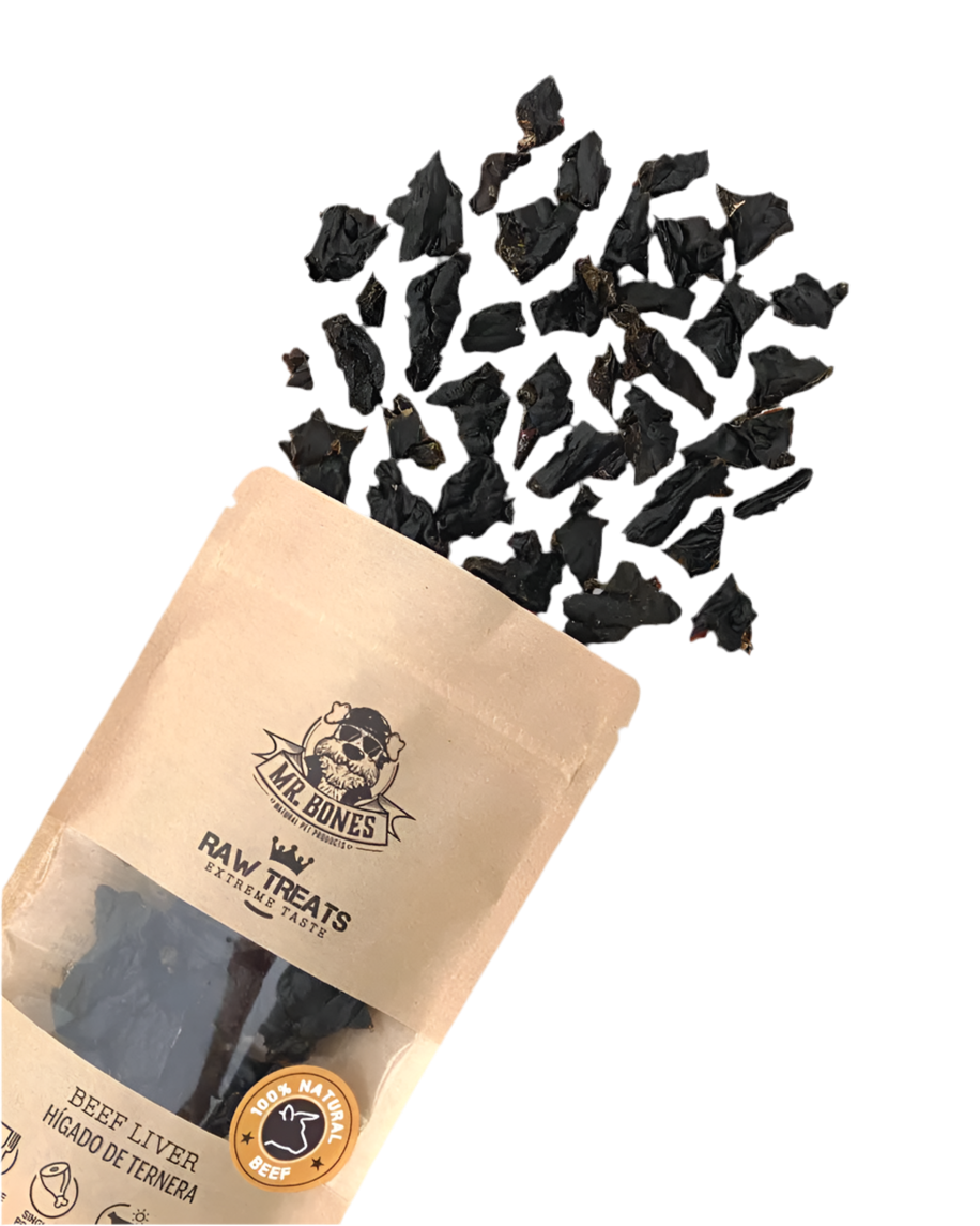 Mr. Bones | Raw Treats Hígado de ternera – Snack natural para perro y gato