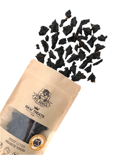 Mr. Bones | Raw Treats Hígado de ternera – Snack natural para perro y gato