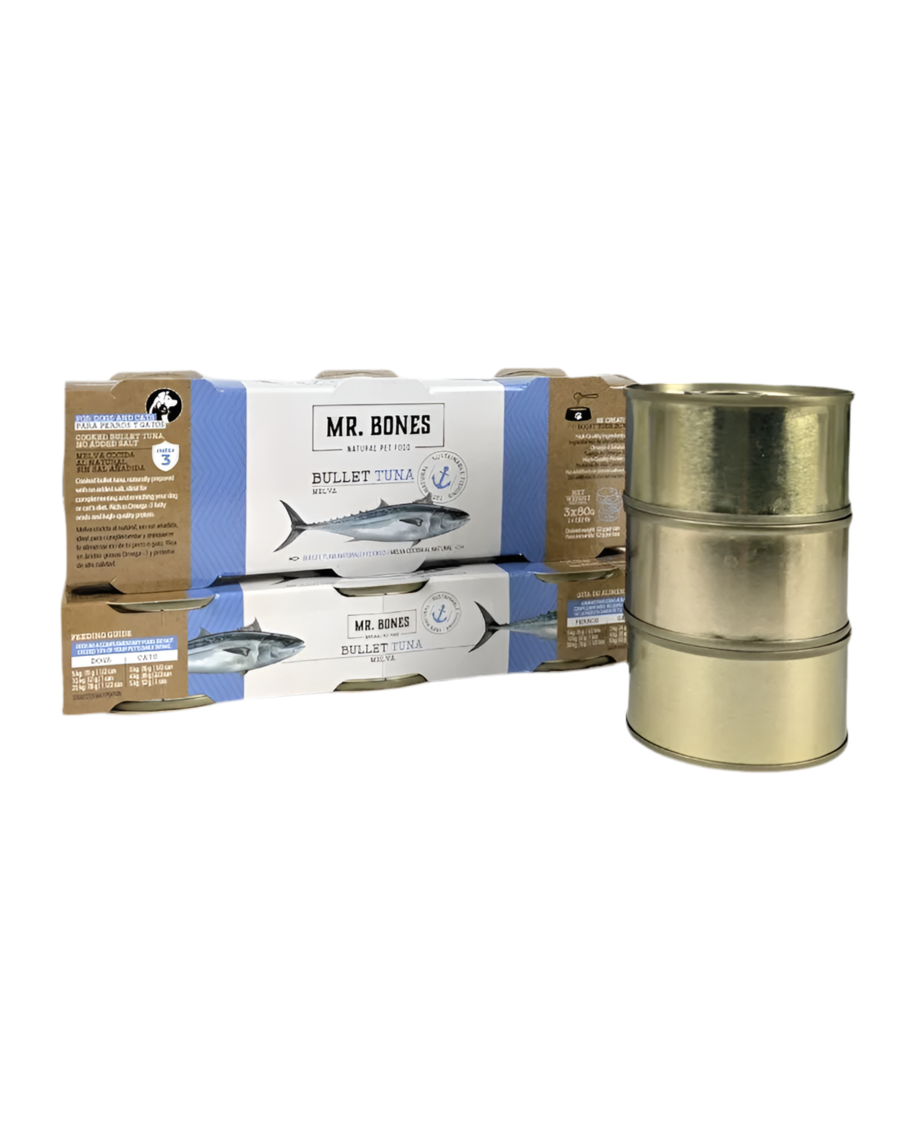 Mr. Bones | Melva cocida al natural para perros y gatos – Fresh Topper